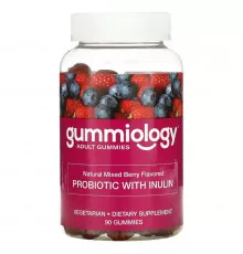 Gummiology, Probiotic with Inulin Gummies, Mixed Berry, 90 Vegetarian Gummies