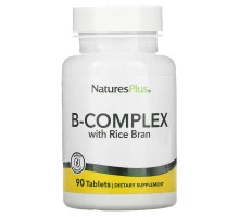 Nature's Plus, Комплекс витаминов B с рисовыми отрубями, 90 таблеток