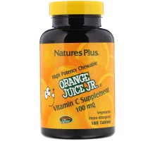 Nature's Plus, Витамин С из апельсинового сока, 100 мг, 180 таблеток