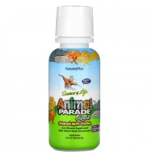 Nature's Plus, Источник жизни, парад животных, жидкий, детский мультивитамин, природный тропический ароматизатор, 236,56 мл (8 жидких унций)