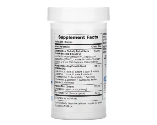Nature's Plus, GI Natural Probiotic Men, 60 Billion CFU, 30 Capsules Nature's Plus, GI Natural Probiotic Men, 60 Billion CFU, 30 Capsules