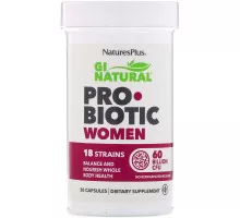 Nature's Plus, GI Natural Probiotic Women, 60 Billion CFU, 30 Capsules