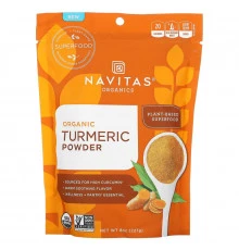 Navitas Organics, Органический порошок куркумы, 8 унций (224 г)
