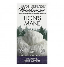 Fungi Perfecti Host Defense Ежовик гребенчатый 120 растительных капсул