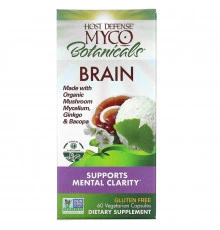 Fungi Perfecti, Host Defense, MycoBotanicals, Brain, 60 Veggie Caps