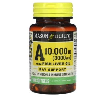 Mason Natural, Vitamin A, 10,000 IU, 100 Softgels
