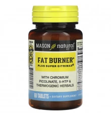 Mason Natural, Fat Burner Plus Super Citrimax, 60 Tablets