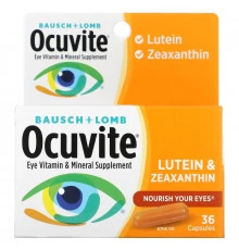 Bausch & Lomb Ocuvite, Лютеин и Зеаксантин, 36 Капсул