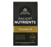 Dr. Axe / Ancient Nutrition, Ancient Nutrients, витамин D, 60 капсул