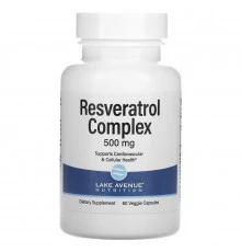 Lake Avenue Nutrition, Resveratrol Complex, 500 mg, 60 Veggie Capsules