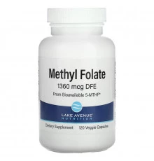 Lake Avenue Nutrition, Methyl Folate, 800 mcg, 120 Veggie Capsules
