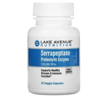 Lake Avenue Nutrition, Serrapeptase, Proteolytic Enzyme, 120,000 SPUs, 30 Veggie Capsules
