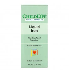 Childlife Clinicals, Liquid Iron, Natural Berry, 4 fl oz (118 ml)