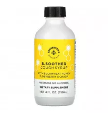 Beekeeper's Naturals, B. Soothed Cough Syrup, 4 fl oz (118 ml)