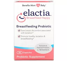 Elactia, Breastfeeding Probiotic, 30 Capsules