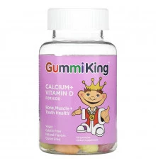 GummiKing, Кальций с витамином D для детей, 60 жевательных конфет