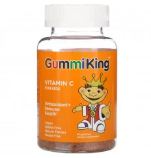 Gummi King Витамин  C для детей с натуральным апельсиновым вкусом  60 жевательных витаминов