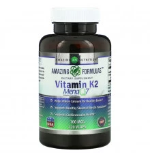Amazing Nutrition, Vitamin K2, 100 mcg, 120 VCaps