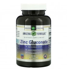 Amazing Nutrition, Zinc Gluconate, 50 mg, 250 Tablets