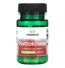Swanson, Наттокиназа, 200 мг, 30 капсул