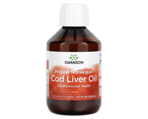 Swanson, Pristine Norwegian Cod Liver Oil Liquid, 6.7 fl oz (200 ml) Swanson, Pristine Norwegian Cod Liver Oil Liquid, 6.7 fl oz (200 ml)