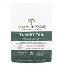 Грибы Turkey Tail, Organic Mushroom Extract Powder, 1.59 oz (45 gm)