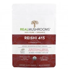 Real Mushrooms, Reishi 415, Organic Mushroom Extract Powder, 1.59 oz (45 gm)