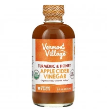Vermont Village, Apple Cider Vinegar, Turmeric & Honey, 8 fl oz (236 ml)