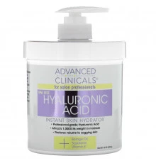 Advanced Clinicals, Hyaluronic Acid, Instant Skin Hydrator, 16 oz (454 g)