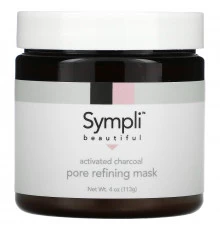 Sympli Beautiful, Activated Charcoal Pore Refining Mask, 4 fl oz (120 ml)