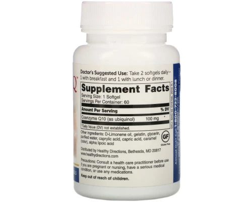 Dr. Whitaker, BioActive Q Ubiquinol, 100 mg, 60 Softgels Dr. Whitaker, BioActive Q Ubiquinol, 100 mg, 60 Softgels