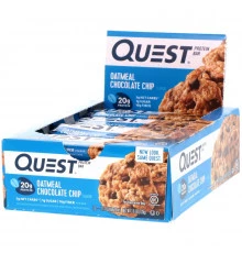 Quest Nutrition, QuestBar, Protein Bar, Oatmeal Chocolate Chip, 12 Bars, 2.1 oz (60 g) Each
