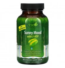 Irwin Naturals, Sunny Mood with 5HTP, Plus Vitamin D3, 80 Liquid Soft-Gels