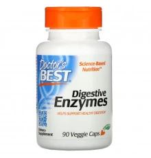 Doctor's Best Пищеварительные ферменты полностью растительного происхождения (Best Digestive Enzymes — All Vegetarian) 90 растительных капсул