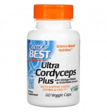 Doctor's Best Ультра Кордицепс Плюс 60 вегетарианских капсул