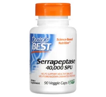 Doctor's Best Серрапептаза (Best Serrapeptase) 90 растительных капсул