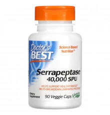 Doctor's Best Серрапептаза (Best Serrapeptase) 90 растительных капсул