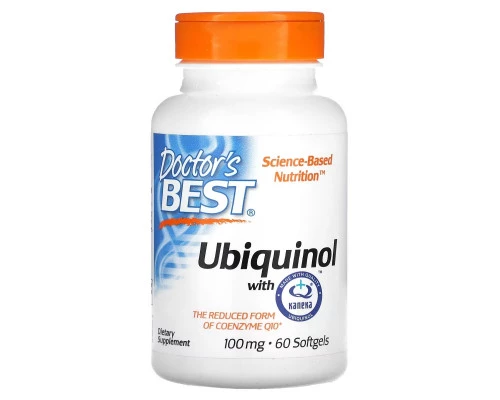 Doctor's Best Лучший убихинол и канека QH 100 мг 60 гелевых капсул Doctor's Best Лучший убихинол и канека QH 100 мг 60 гелевых капсул