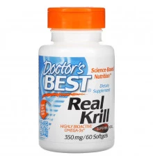 Doctor's Best Real Krill 350 мг 60 гелевых капсул