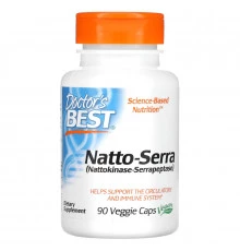 Doctor's Best Best Natto-Serra 90 вегетарианских капсул