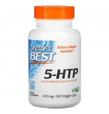 Doctor's Best, 5-HTP, 100 мг, 180 вегетарианских капсул