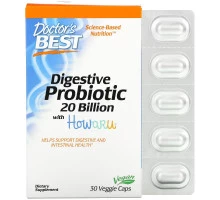 Doctor's Best Best пробиотики 20 млрд КОЕ 30 растительных капсул