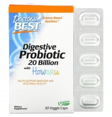Doctor's Best Best пробиотики 20 млрд КОЕ 30 растительных капсул