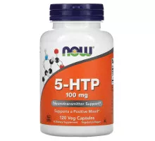 Now Foods, 5-HTP, 100 мг, 120 растительных капсул