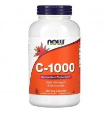 Now Foods, C-1000, с 100 мг биофлавоноидов, 250 растительных капсул