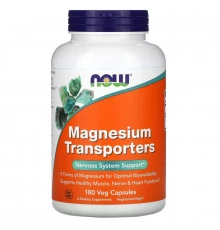Now Foods, Magnesium Transporters, 180 Veg Capsules