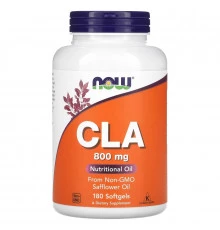 Now Foods CLA (конъюгированная линолевая кислота) 800 мг 180 мягких капсул