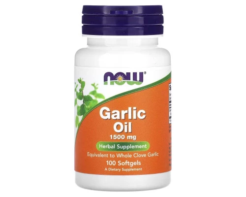 Now Foods, Garlic Oil, 1,500 mg, 100 Softgels Now Foods, Garlic Oil, 1,500 mg, 100 Softgels
