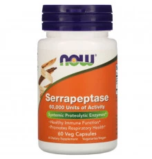 Now Foods, Serrapeptase, 60 Veg Capsules