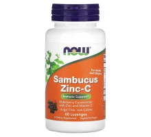 Now Foods, Sambucus Zinc-C, 60 Lozenges